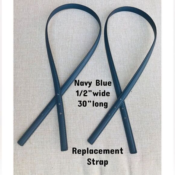 Replacement straps NAVY BLUE 1/2” wide brandnew - Picture 1 of 5